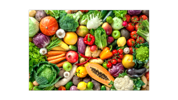 Picture of fruits and vegetables.