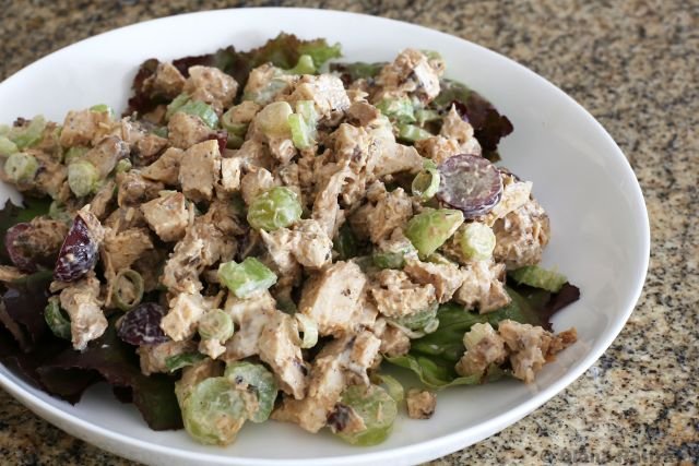 Chicken Salad and Grapes