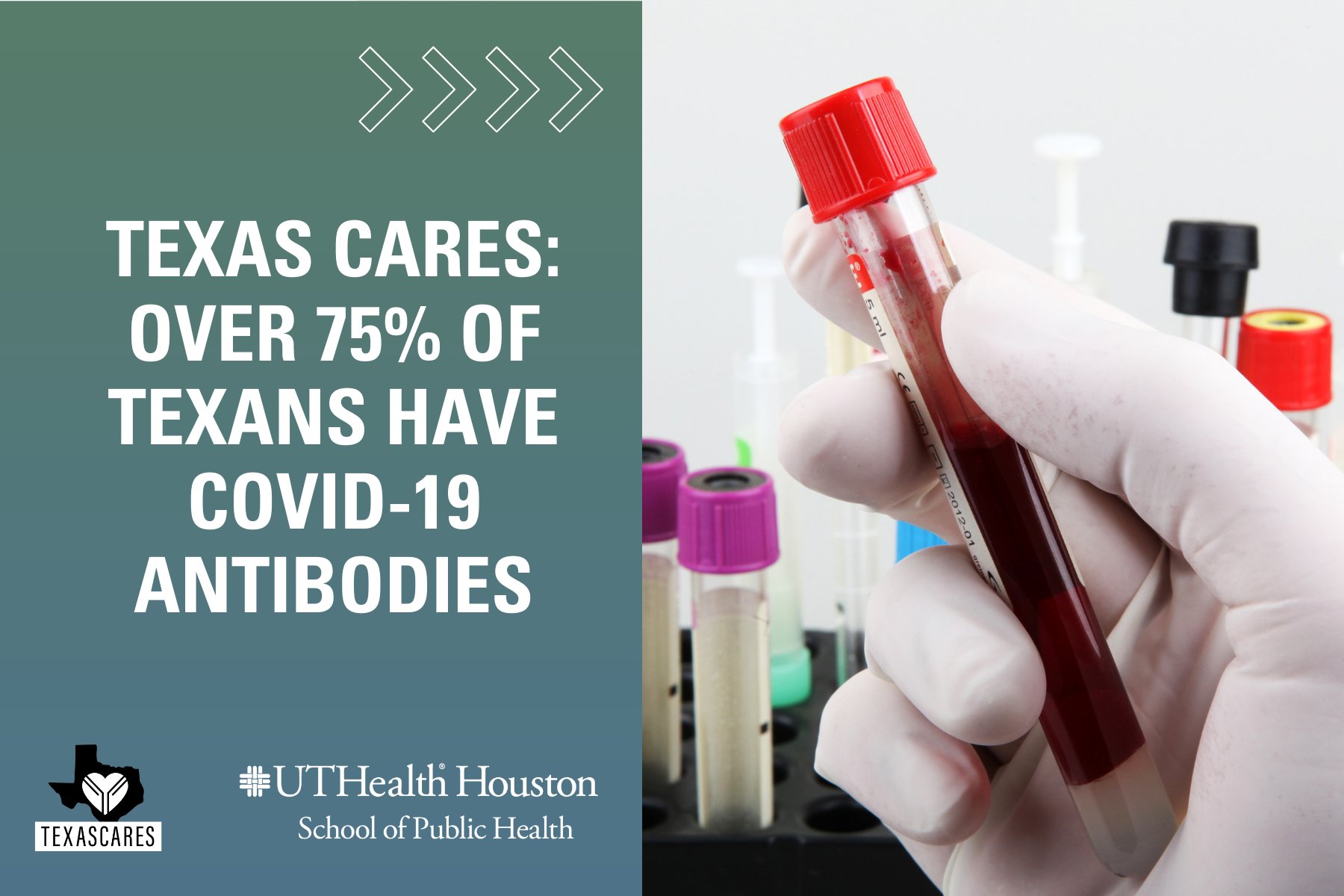 A hand holds a vial used in a blood test