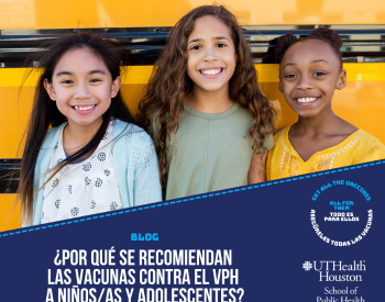 Three children in front of school bus