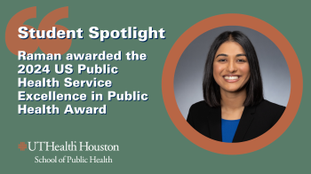 Raman awarded the 2024 U.S. Public Health Service Excellence in Public Health Award
