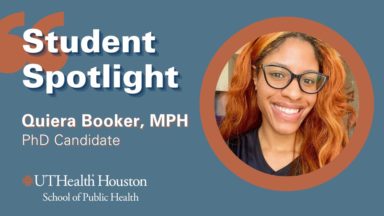 Student Spotlight: Quiera Booker, MPH