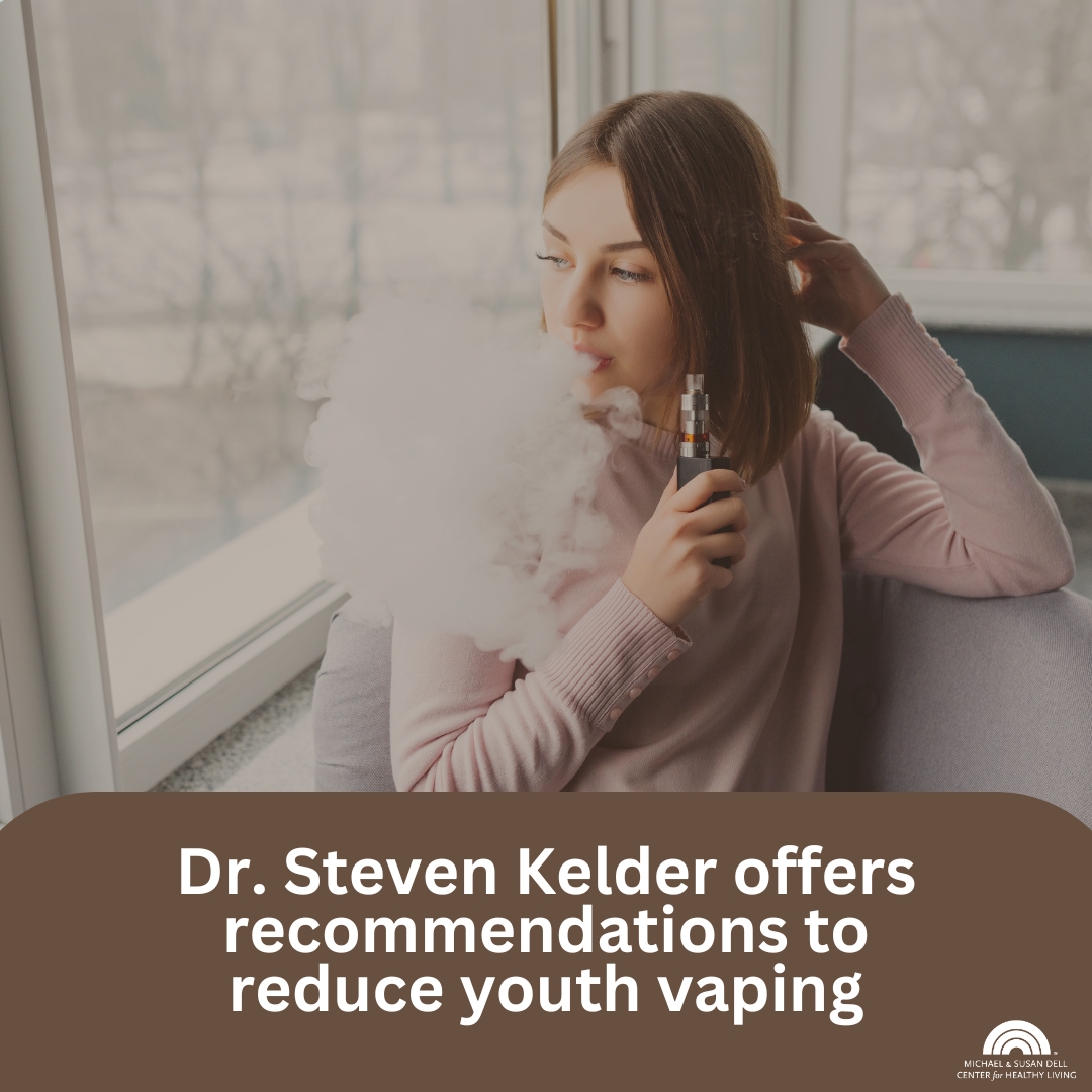 Dr. Steven Kelder offers recommendations to reduce youth vaping