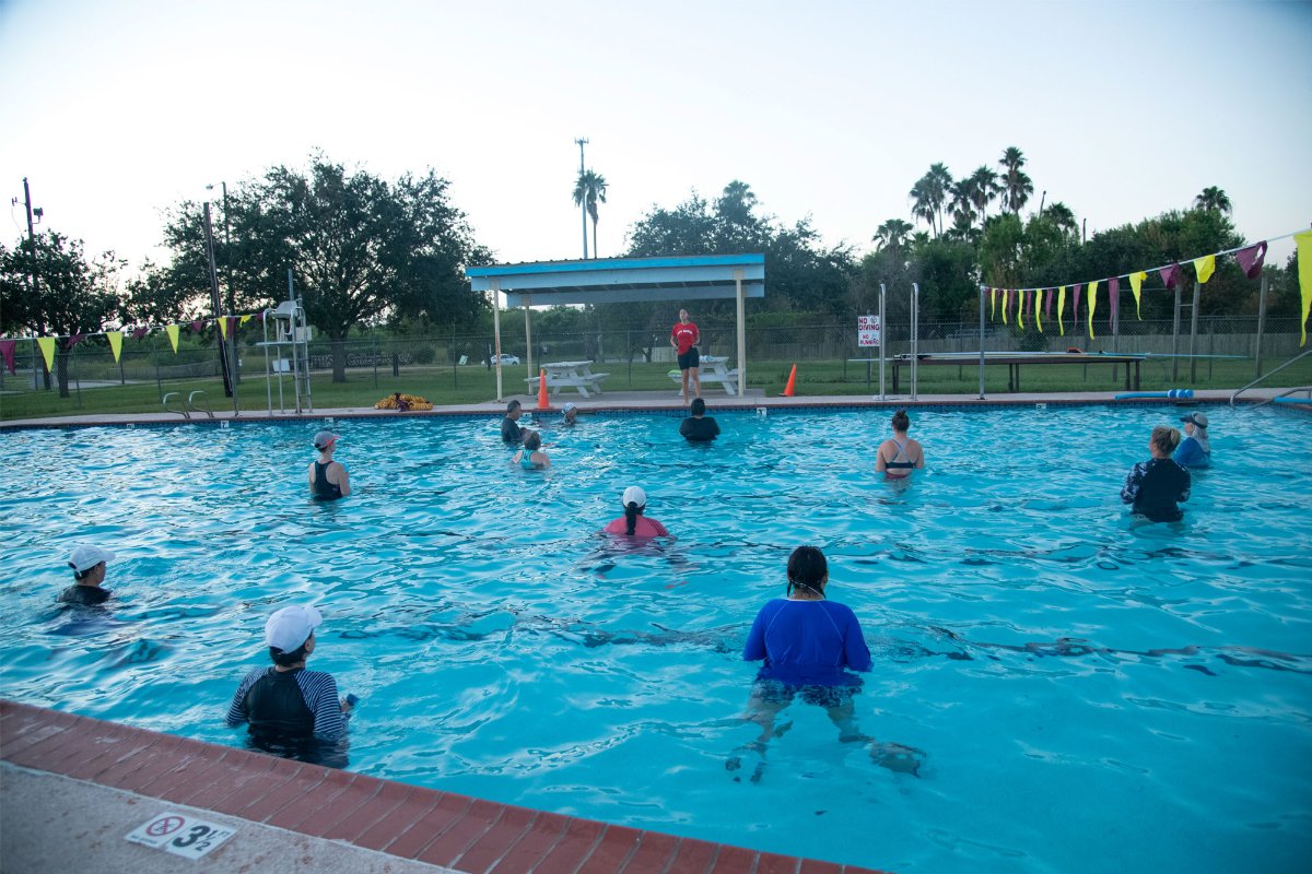 Exercise Class in the pool