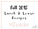 Thumbnail image for Nourish Program: Fall 2018 Lunch & Learn Recipes
