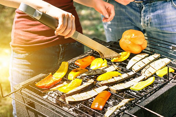 Photo of vegetables on grill. Photo credit is Getty Images