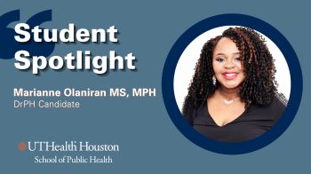 Student Spotlight: Behind Marianne Olaniran MS, MPH