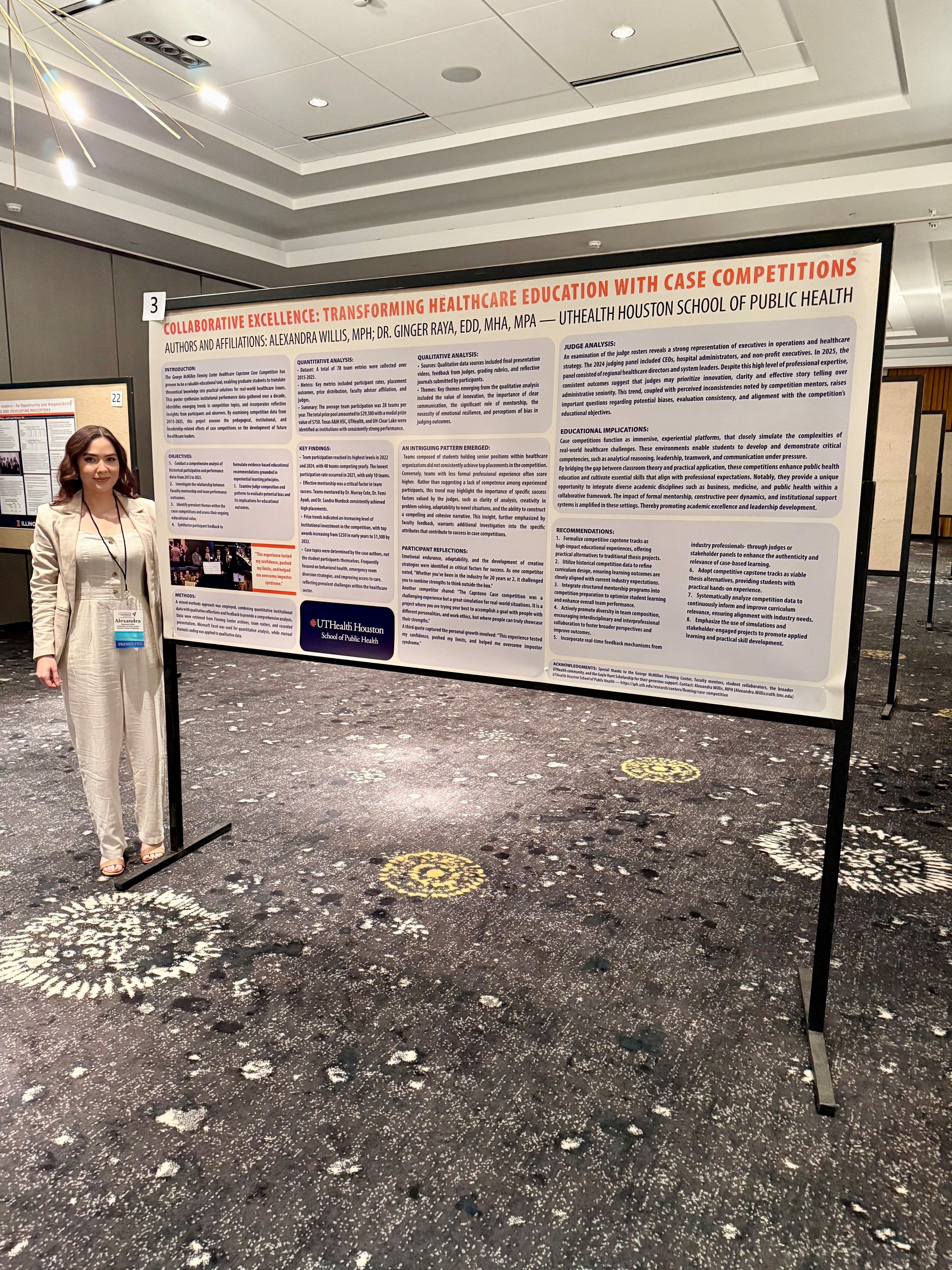Alexandra Willis earns national recognition at AUPHA annual conference