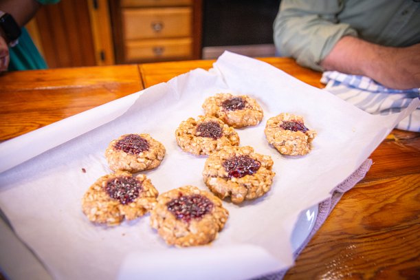 Raspberry Almond Cookies