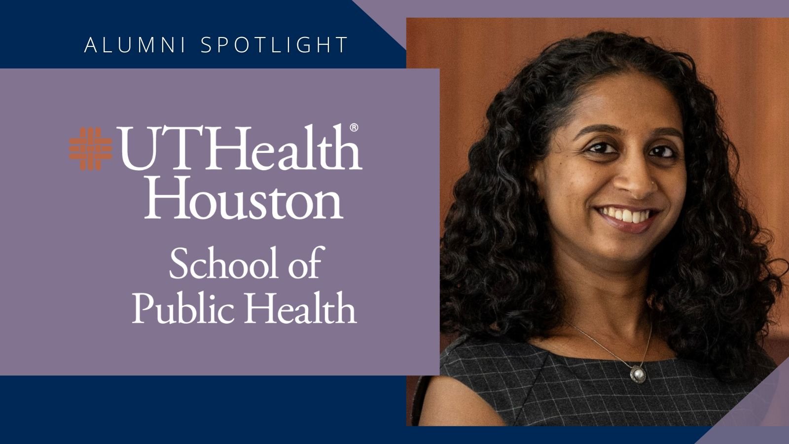 Alumni Spotlight - Aparna Subramaniam, PhD, an epidemiology researcher, earned her PhD in Epidemiology in the Fall of 2023 at UTHealth Houston School of Public Health