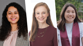 Crystal Costa; Lauren Malthaner, PhD, MPH; and Carolina Salmeron, MPH, pictured left to right.