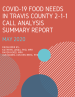 Thumbnail image for COVID-19 Food Needs In Travis County 2-1-1 Call Analysis Report - May