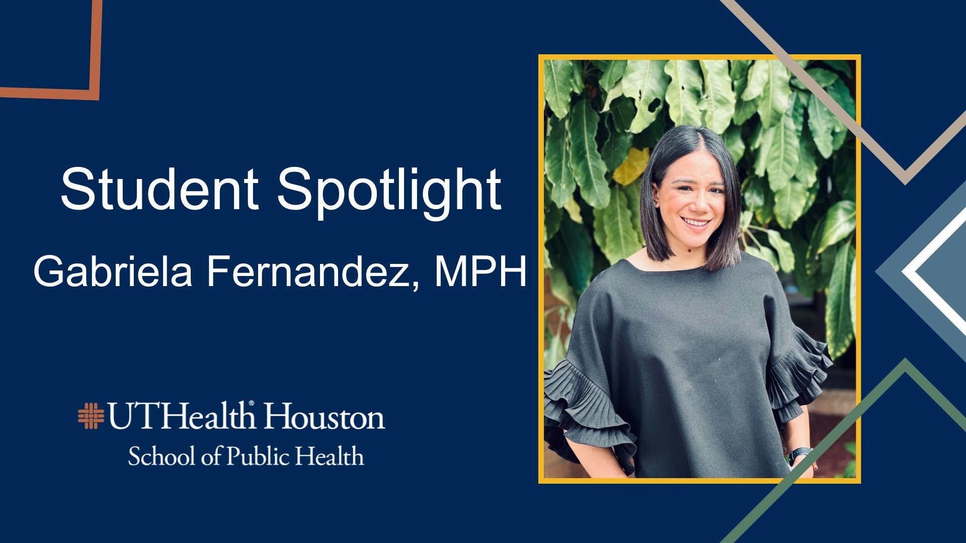 Student Spotlight, Gabriela Fernandez, MPH