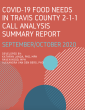 Thumbnail image for COVID-19 Food Needs In Travis County 2-1-1 Call Analysis Report - September/October