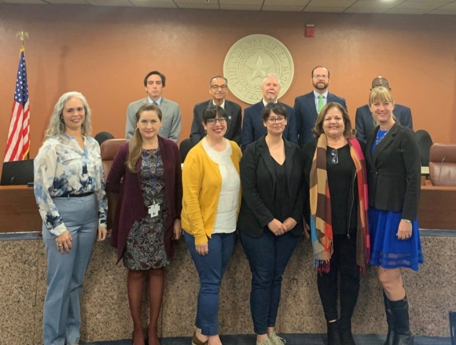 UTHealth Center for Community Health Impact faculty with El Paso County Commissioners and staff and HFFI grant recipients, Desert Spoon Food Hub
