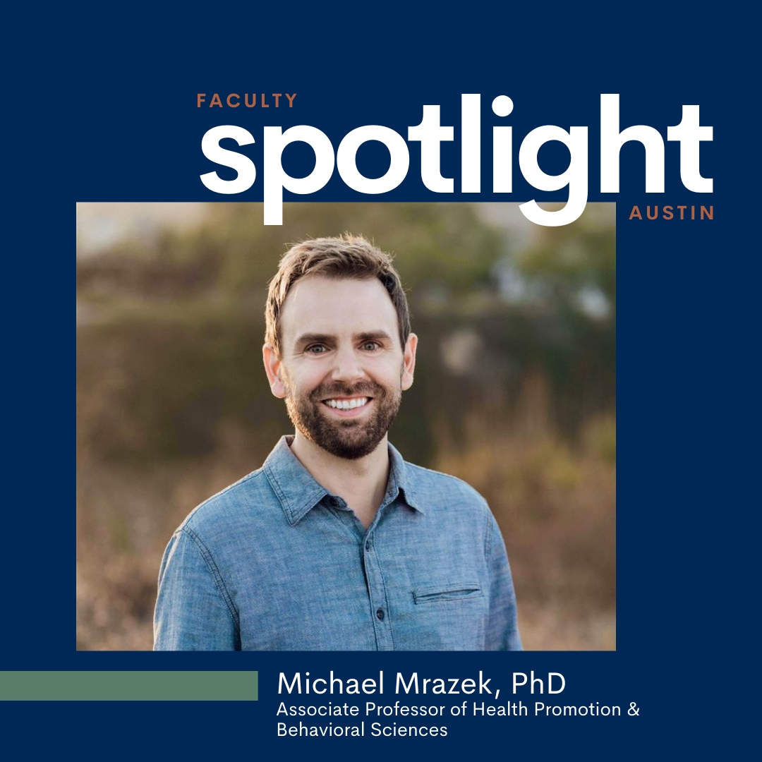 Meet Dr. Michael Mrazek, our Newest Center Faculty Member!