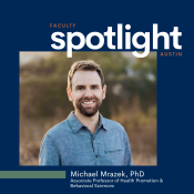 Meet Dr. Michael Mrazek, our Newest Center Faculty Member!