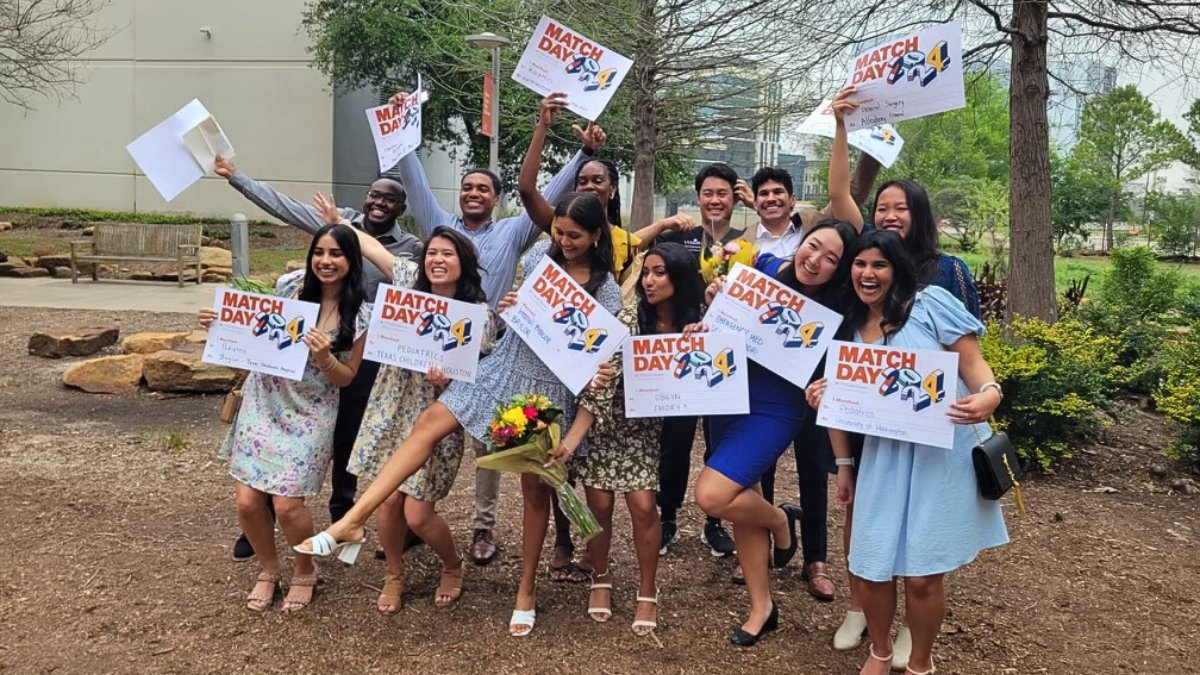 Group of students celebrating Match Day.