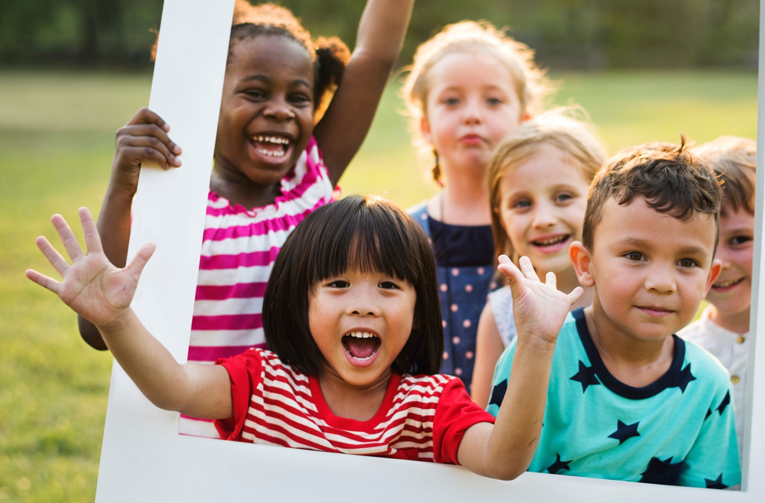 Group of smiling children