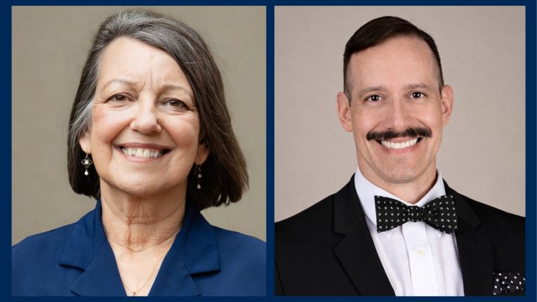 From left, Catherine Troisi, PhD, professor and infectious disease epidemiologist at UTHealth Houston School of Public Health, and Tomás DaVee, MD, associate professor and gastroenterologist at McGovern Medical School at UTHealth Houston