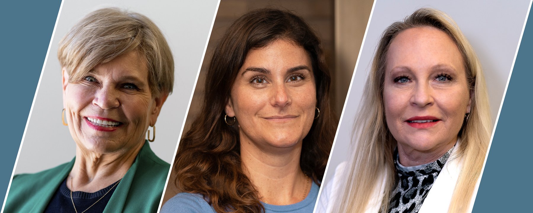 Image made of three headshots (from left to right: Monica Guidry, Robin Riggs, and Cecilia Ganduglia Cazaban. (Photos and graphic by UTHealth Houston)