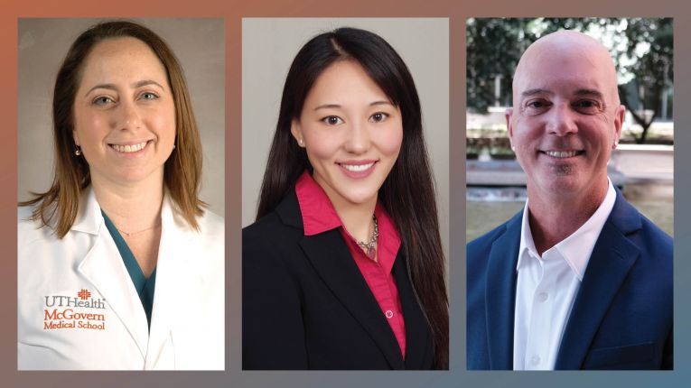 Headshots of Hilary Fairbrother, Peggy Hsieh, and J. Michael Wilkerson.