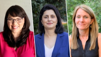 Serena Rodriguez, PhD; Bijal Balasubramanian, MBBS, PhD; and Christine Markham, PhD (left to right). Photo by UTHealth Houston