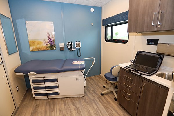The mobile unit will provide  ‘one-stop’ care for treatment, prevention, and recovery services. (Photo by UTHealth).