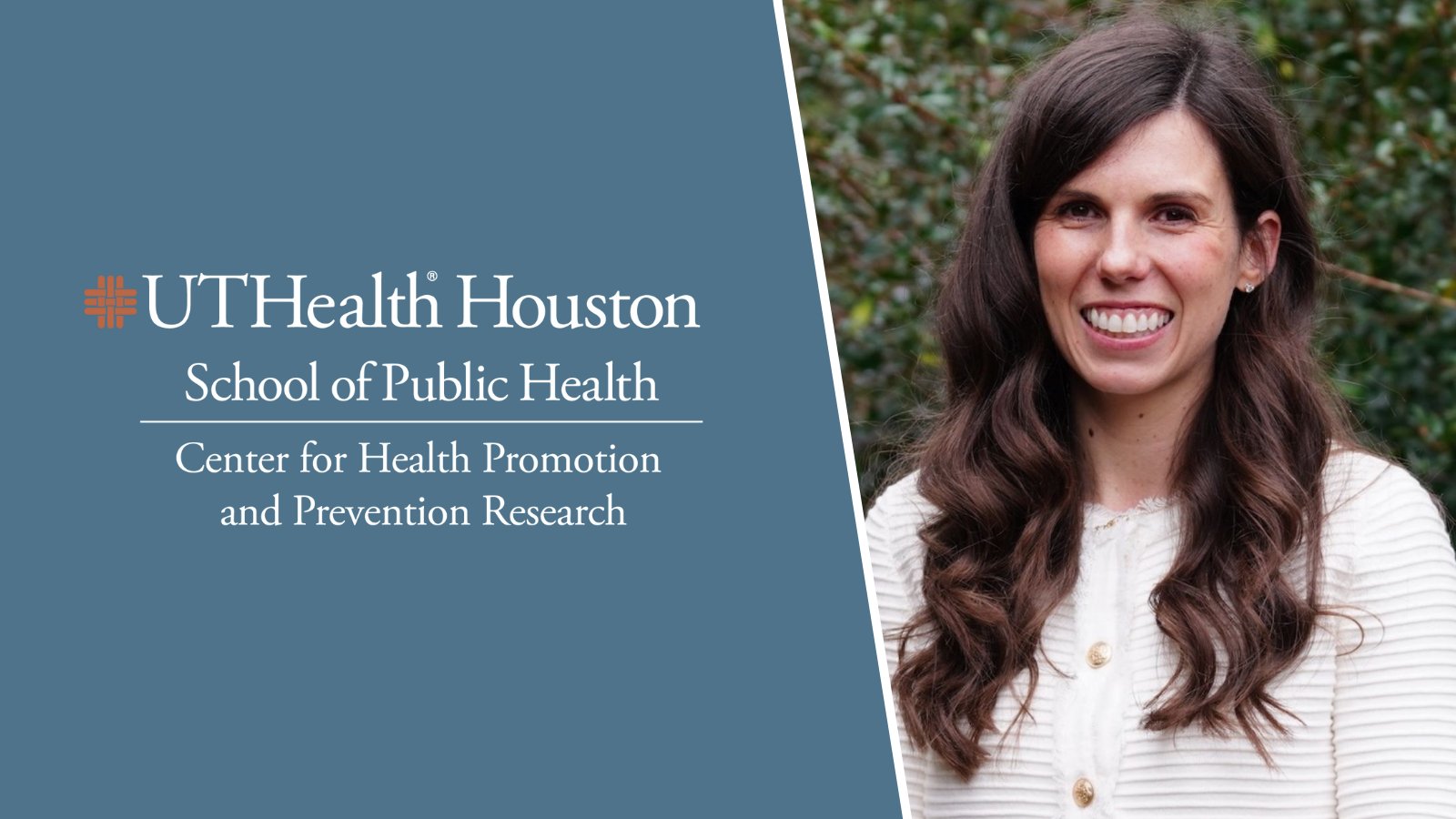 UTHealth Houston CHPPR logo beside Dr. Caitlin C. Murphy