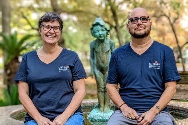 Paige Wermuth, PhD, MPH, and graduate student Lou Weaver are launching a pilot project aimed at facilitating conversations about HIV prevention between trans men and their health care providers. (Photo courtesy of UTHealth School of Public Health)