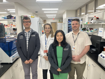 Photo of Andrey Tsvetkov, PhD  Tatiana Barichello, PhD  Hui Hui Fan, PhD  Rodney Ritzel, PhD.