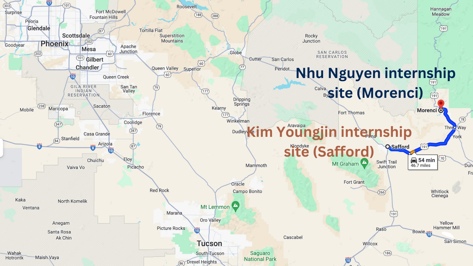 Summer Update: Youngjin Kim's summer internship at Arizona copper mine