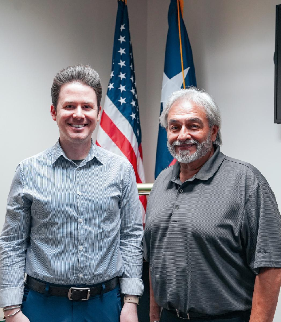 Faculty associate Robert Hammarberg, DrPH, and Art Alvarado, RS, MPH, Deputy Regional Director pictured.