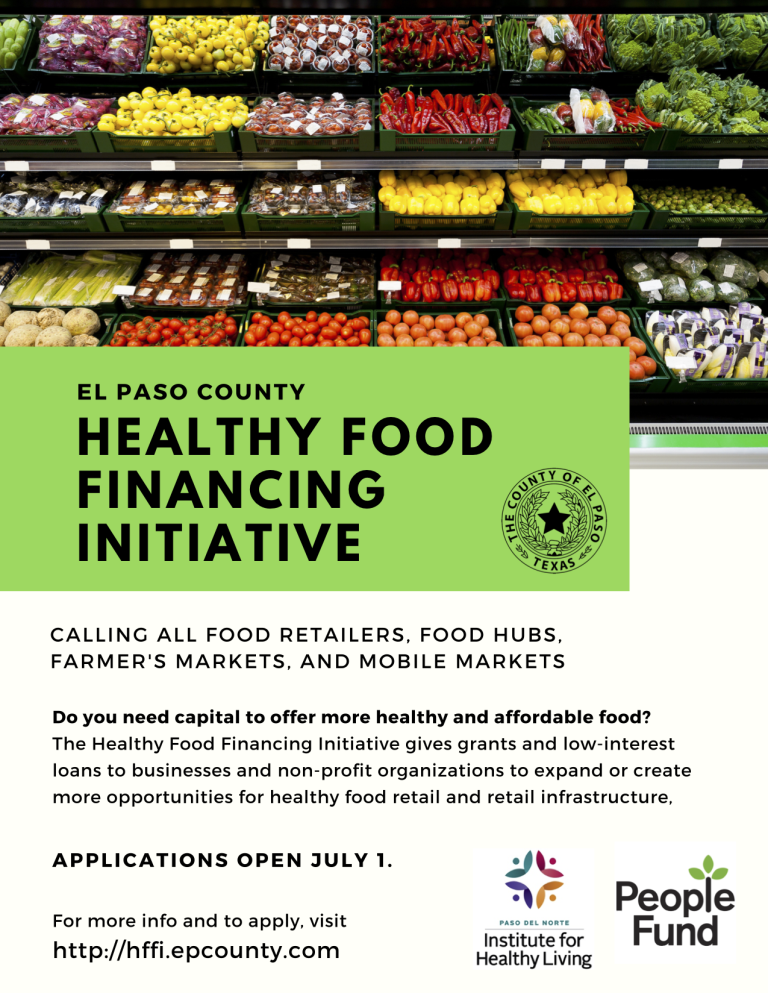 El Paso County Opens Application Process for 1 Million in Healthy Food