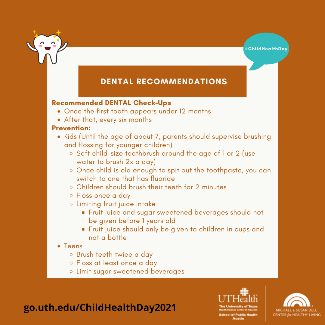 Child Health Day 2021 - Blog - Michael & Susan Dell Center for Healthy  Living - UTHealth Houston School of Public Health